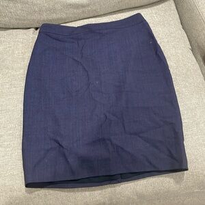Navy blue banana republic pencil skirt